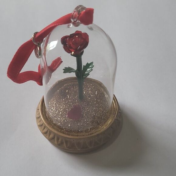Disney Other - Beauty & the Beast light up rose ornament